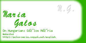 maria galos business card